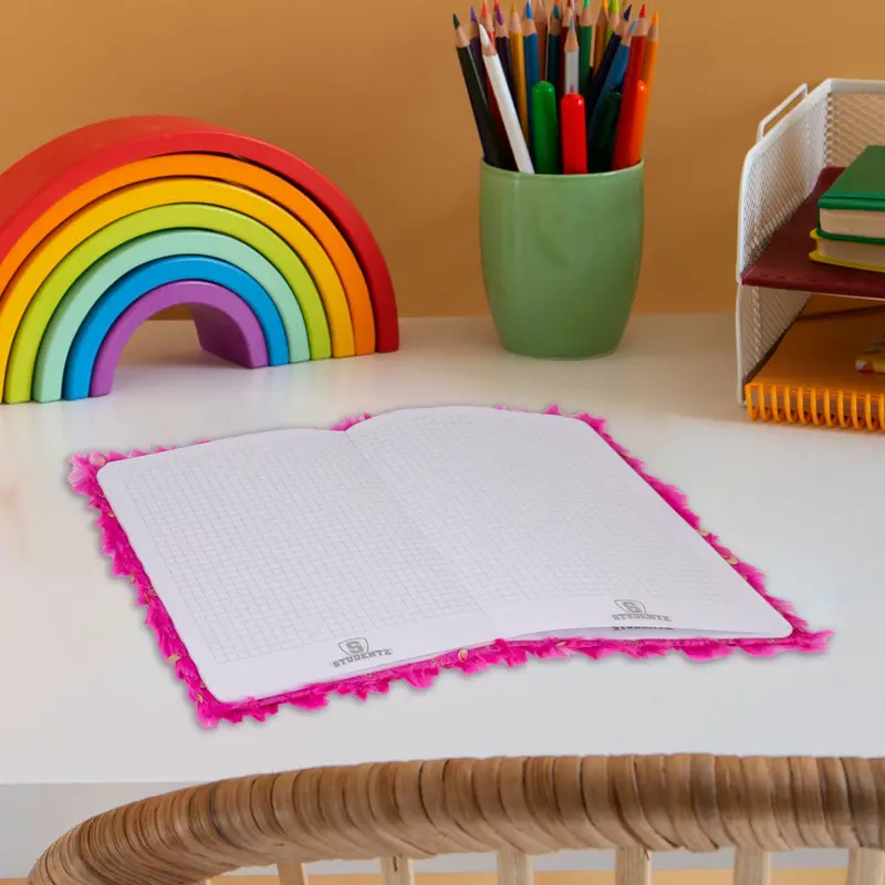 Libreta Jaspeada Color Fucsia 80H 2