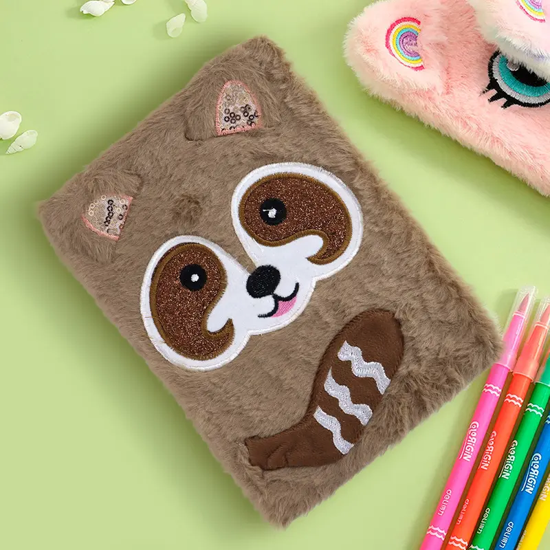 Libreta Mapache De Peluche, 80 Páginas 1