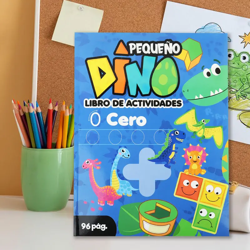Libro De Actividades, Dino Color Azul 96 Pg. 1