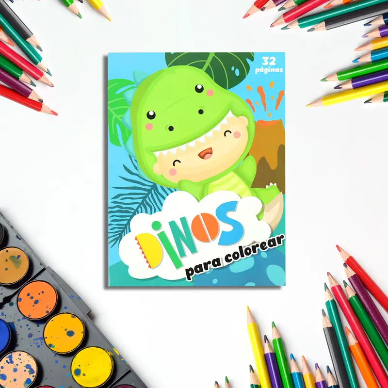 Libro De Colorear Dinosaurios Para Niños 1