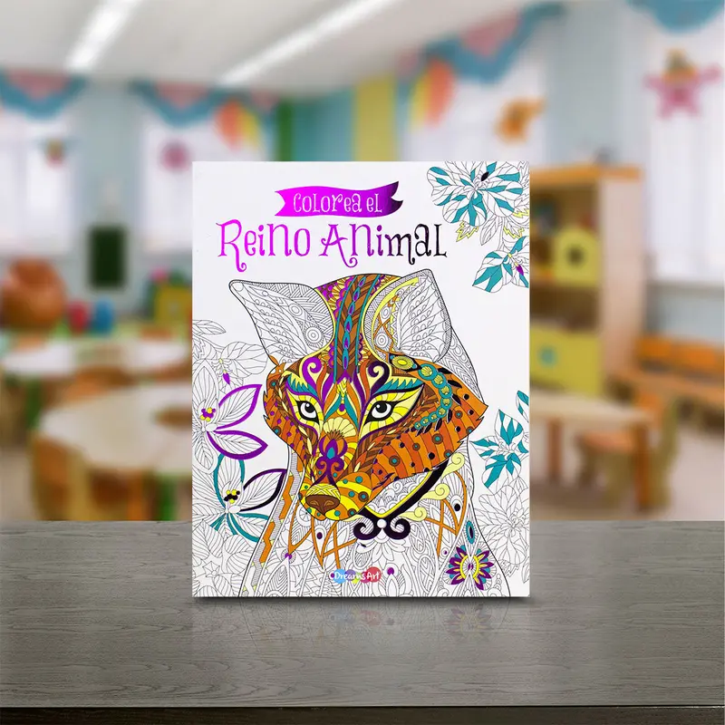 Libro De Colorear Mándala Reino Animal 64 Pág. 1