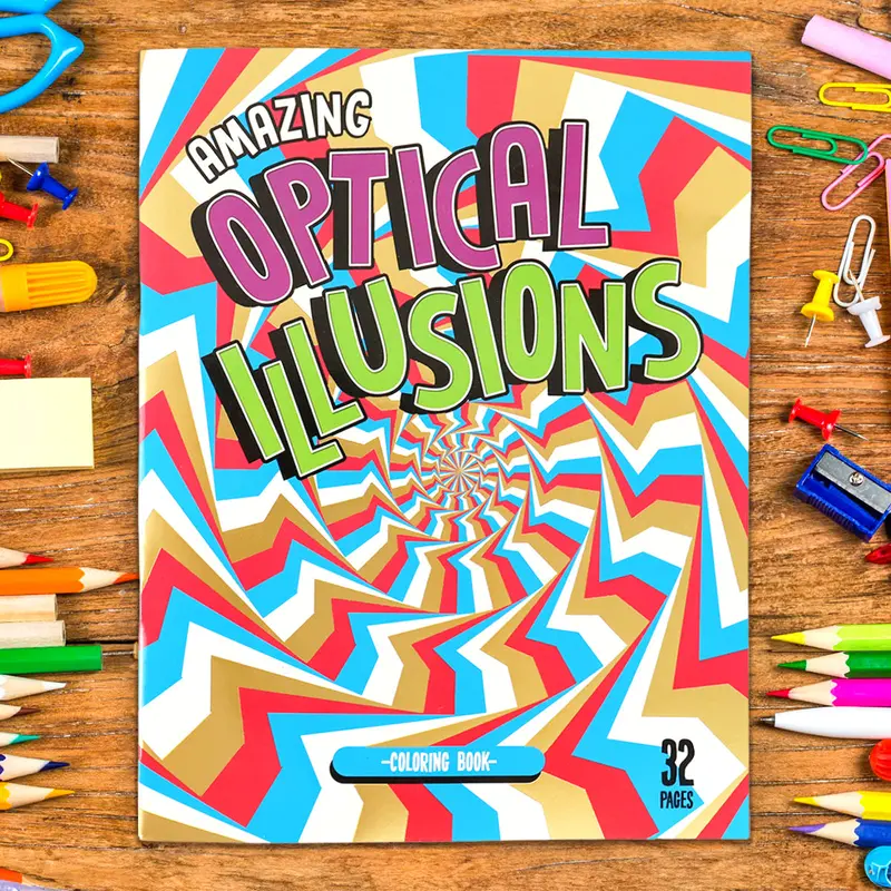 Libro Para Colorear, Amazing Optical Illusions 1