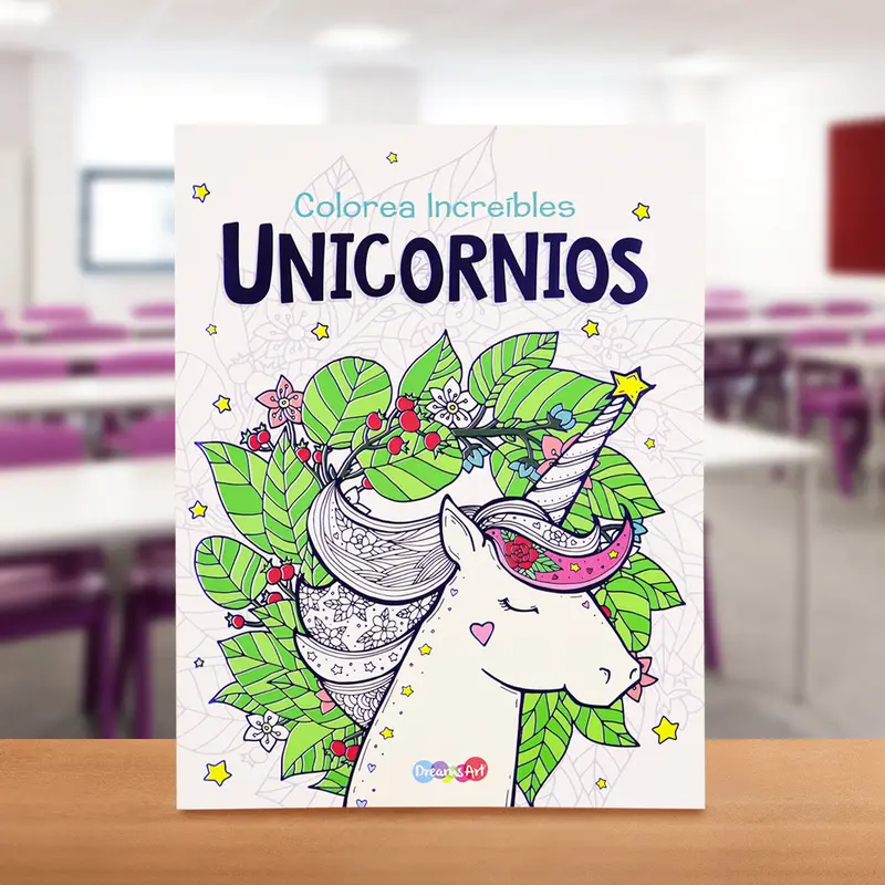 Libro Para Colorear De Unicornio Mándala 64 Pág. 1