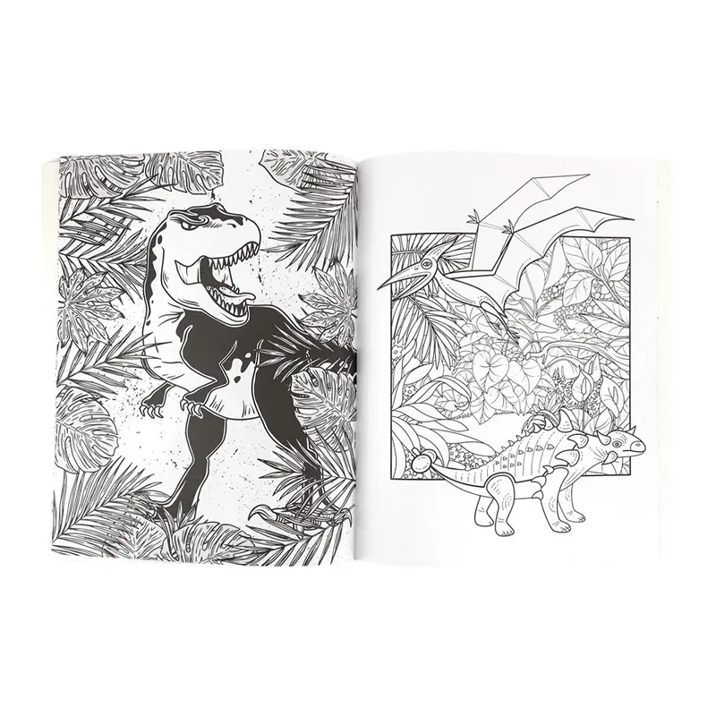 Libro Para Colorear, Dino Attack 2