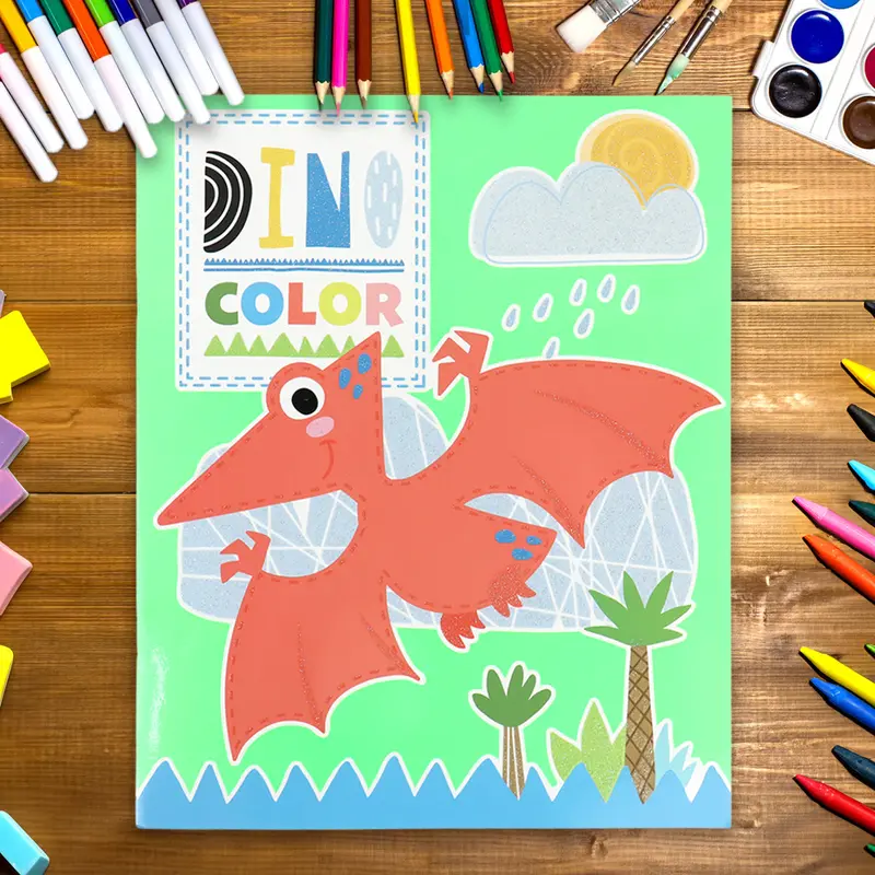 Libro Para Colorear, Dino Color 32 Pg. 1