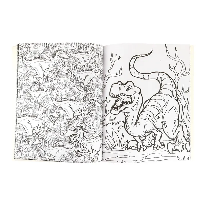 Libro Para Colorear, Dino World 2