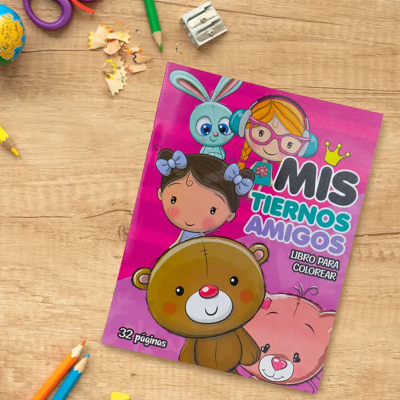 Libro Para Colorear, Oso, 32 Páginas 1