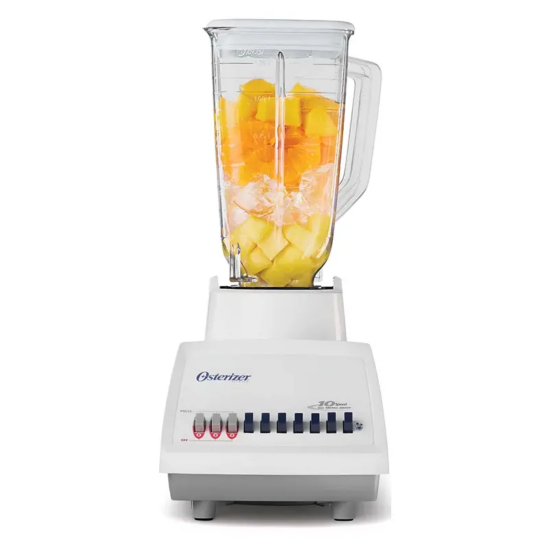 Licuadora Oster Con Vaso De Plástico 10 Velocidades Blst4108-Blan 1