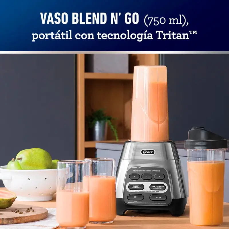 Licuadora Oster Mod. Blstpyg1311nbg-013 Acero Vaso Vidrio** 2