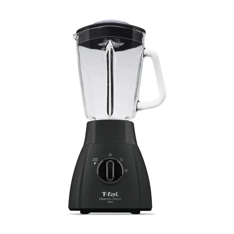Licuadora T-Fal Optimix Glass Vaso De Vidrio 1.25 Litros Negra Ln2788x0 1
