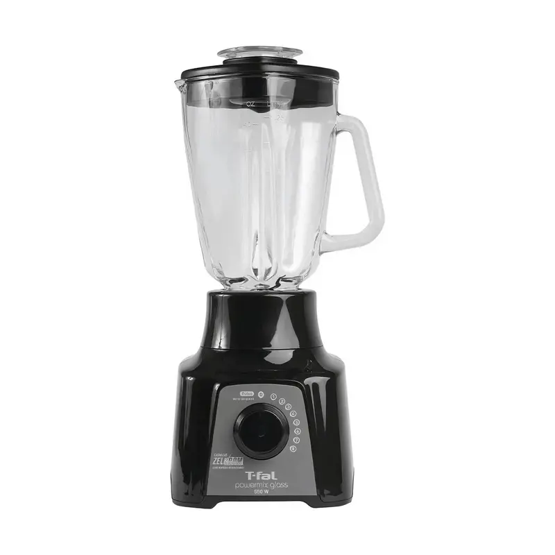 Licuadora T-Fal Powermix Glass Vaso De Vidrio 1.25 Litros Negra Ln2898x0 1