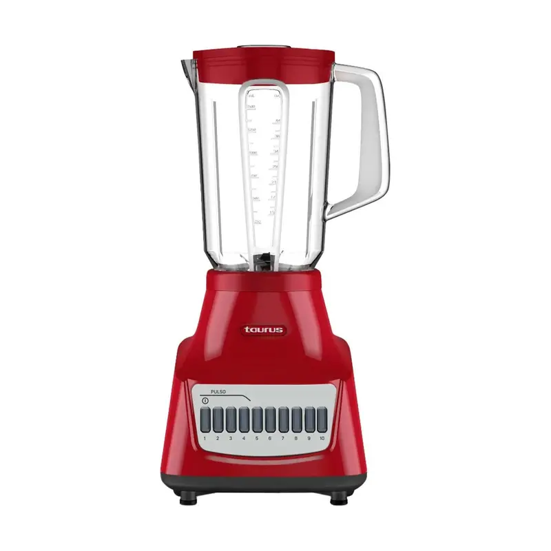 Licuadora Taurus Potenza Rouge Vaso De Vidrio 1.5 Litros Roja 1