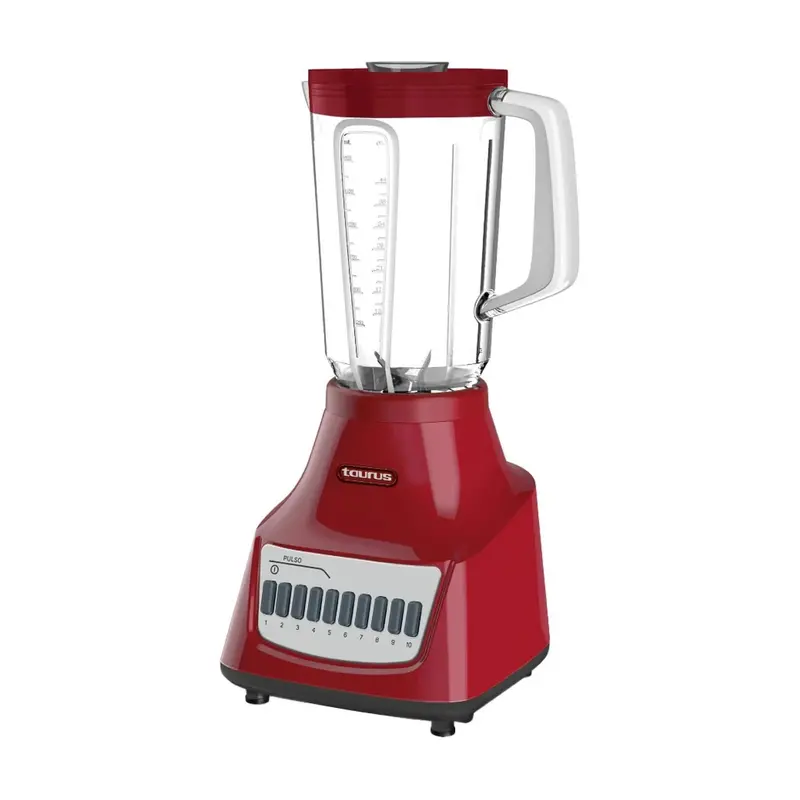 Licuadora Taurus Potenza Rouge Vaso De Vidrio 1.5 Litros Roja 2