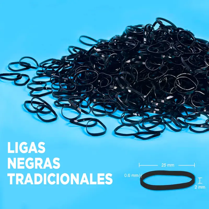Ligas Para Cabello 500 Piezas 1