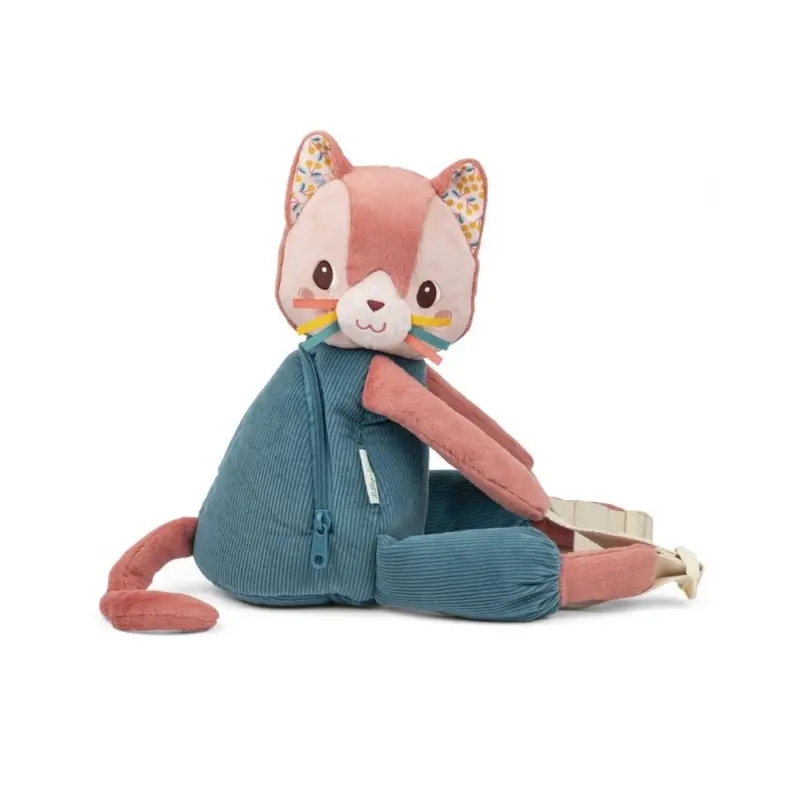 Lilliputiens Plush Backpack - Cat Jeanne 1