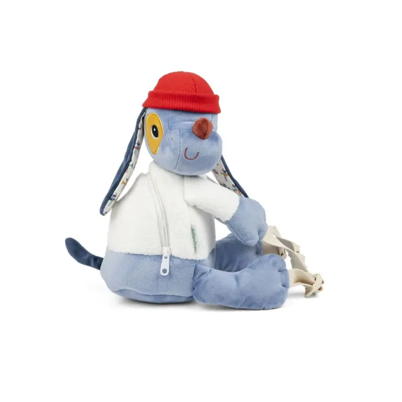 Lilliputiens Plush Backpack - Dog Jules 1