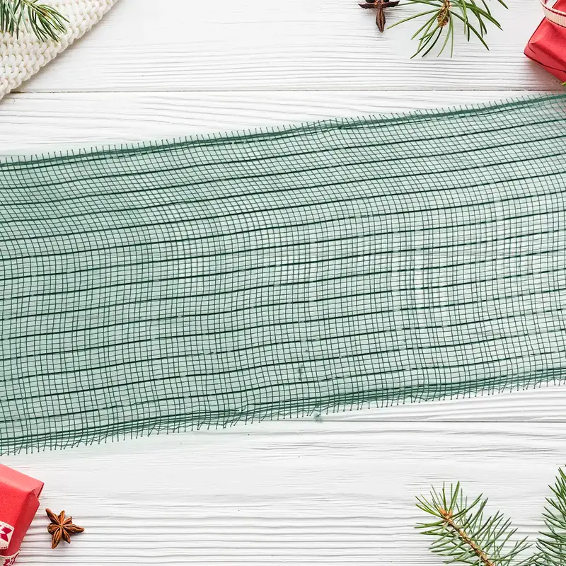 Listón Mesh Navideño, Color Verde 2