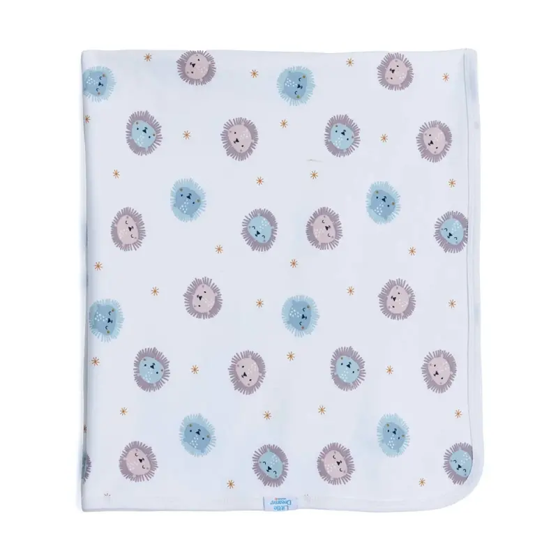Little Dreams Boys Cotton Jersey Blankets - Ecru 1