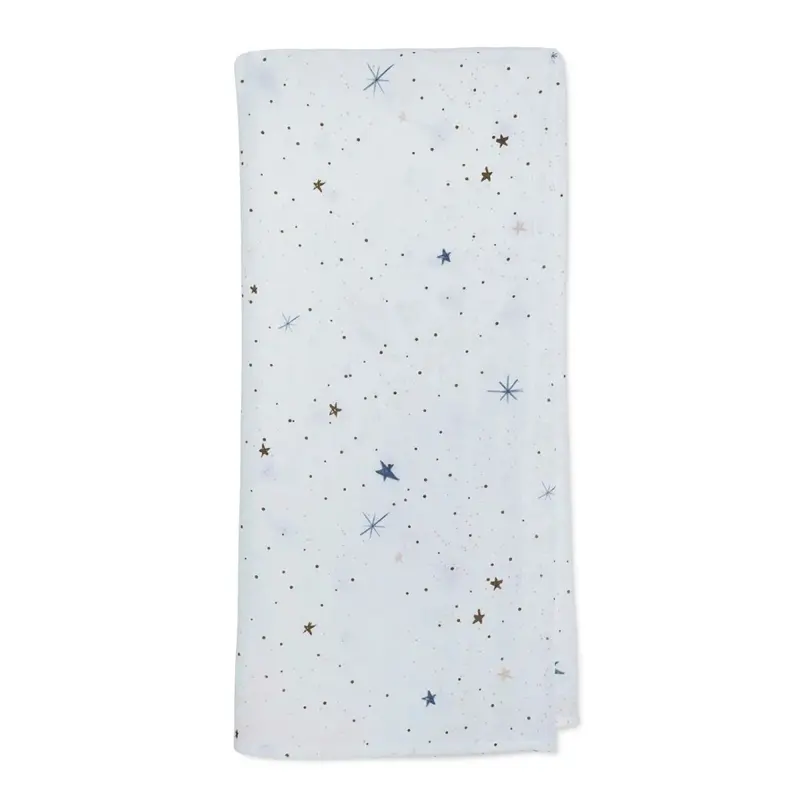 Little Dreams Boys Muslin Blanket - White 1