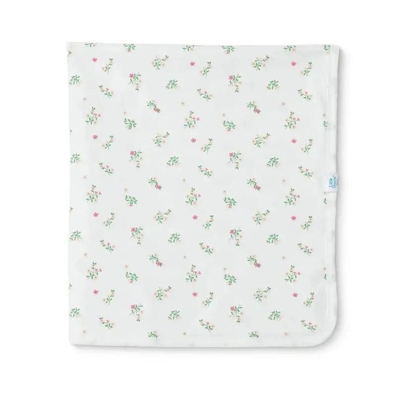 Little Dreams Girls Cotton Jersey Blankets - Ecru 1