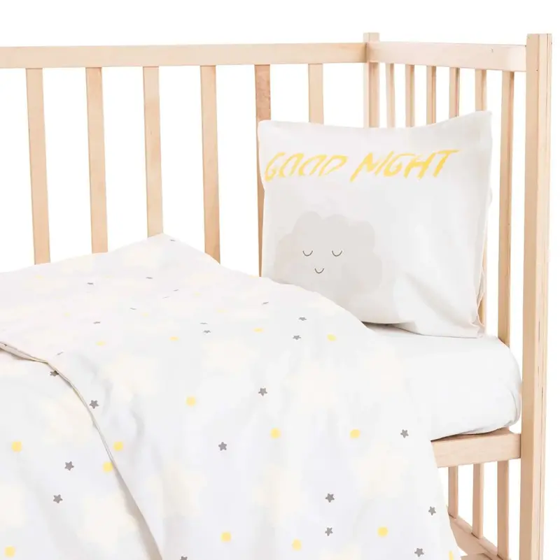 Little Dreams Girls Duvet Cover Set - Light Grey 1