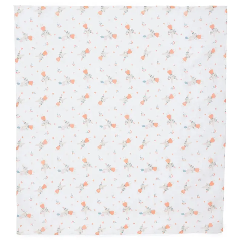 Little Dreams Girls Muslin Blanket - White 1