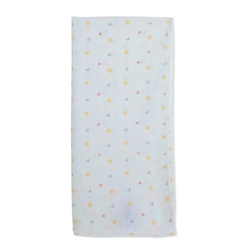 Little Dreams Girls Muslin Blanket - White 1