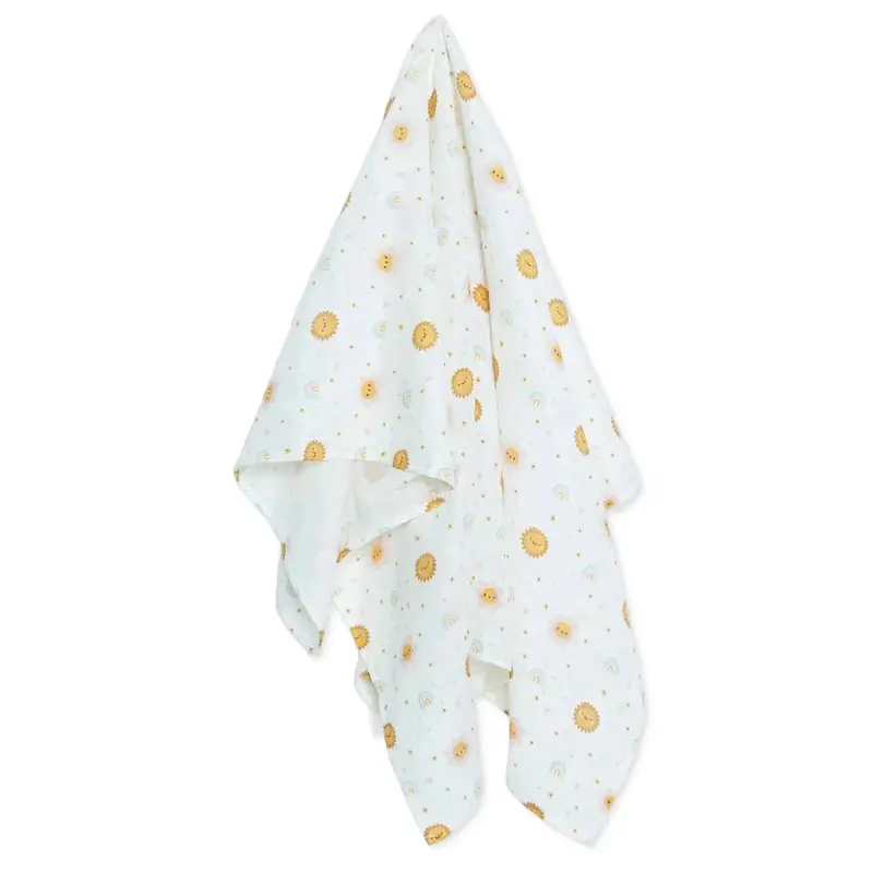 Little Dreams Girls Muslin Blanket - White 1