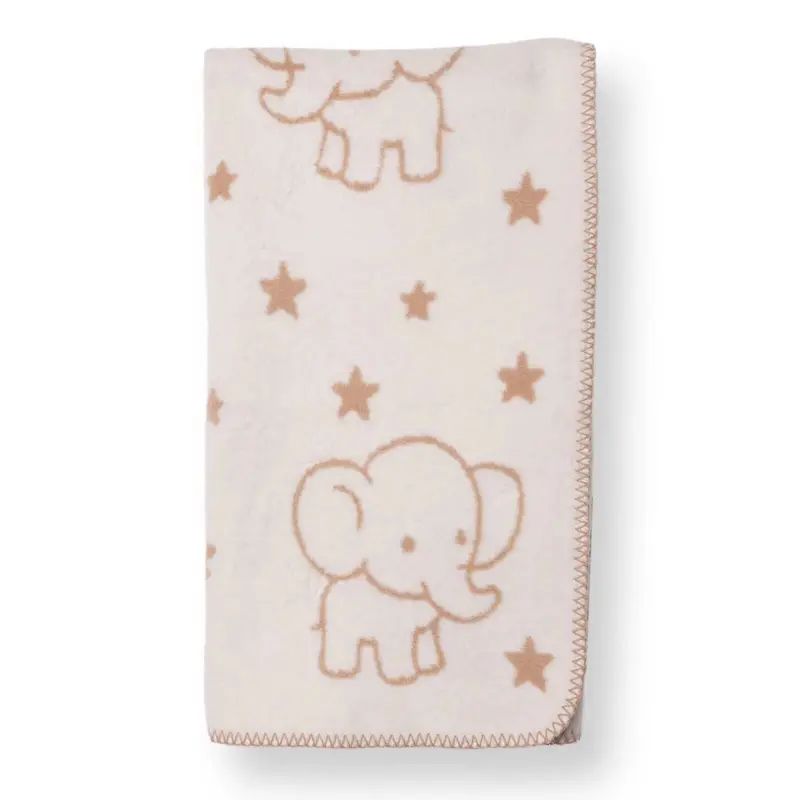 Little Dreams Unisex Blanket Animal Print - Light Brown 1