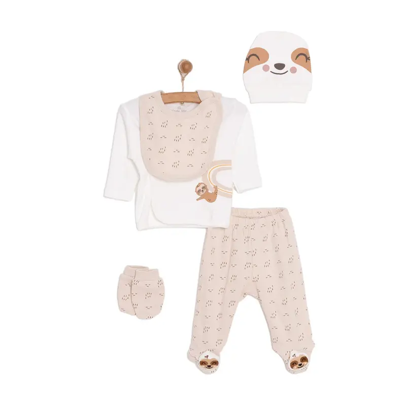 Little Life Baby Boy Newborn 5 Pcs Starter Set - Light Brown 1