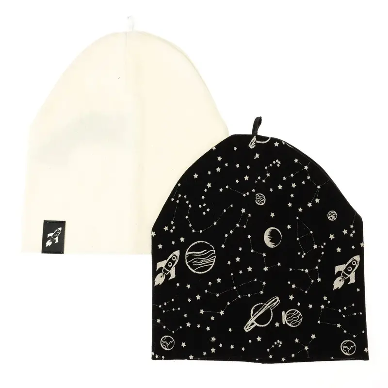 Little Plane Boys 2-Pack Hat Space - Black 1
