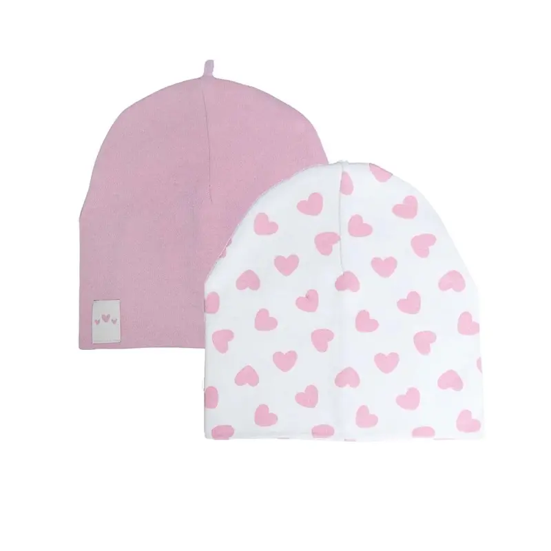 Little Plane Girls 2-Pack Hat Heart - Pink 1