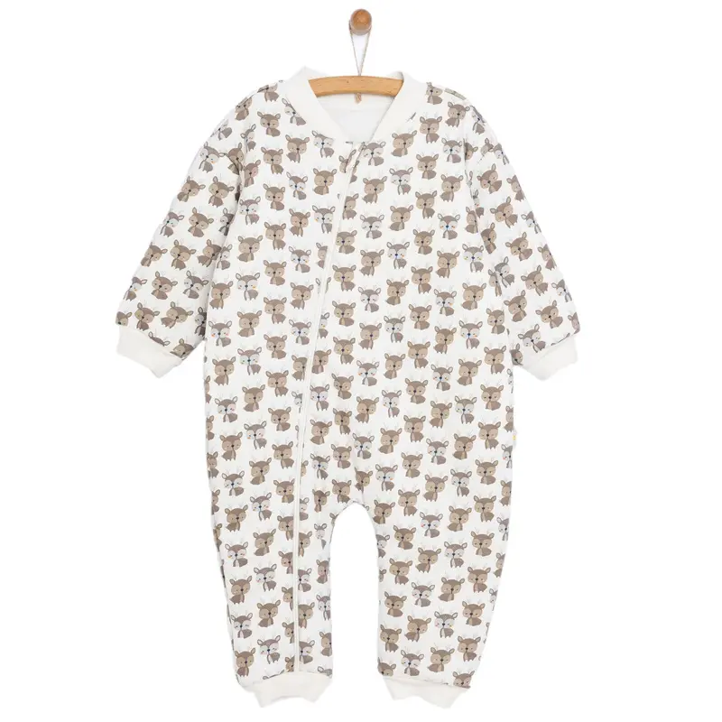 Little Plane Sleepsuit Baby Boy - Ecru 1