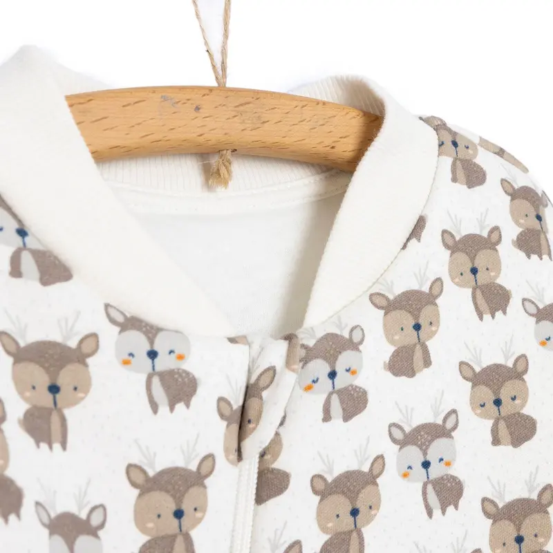 Little Plane Sleepsuit Baby Boy - Ecru 6