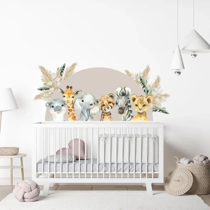 Live Vida Baby Safari Semi Circle Wall Sticker 1
