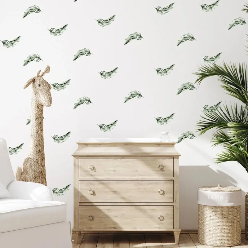 Live Vida Safari Leaves Wall Sticker A4 1