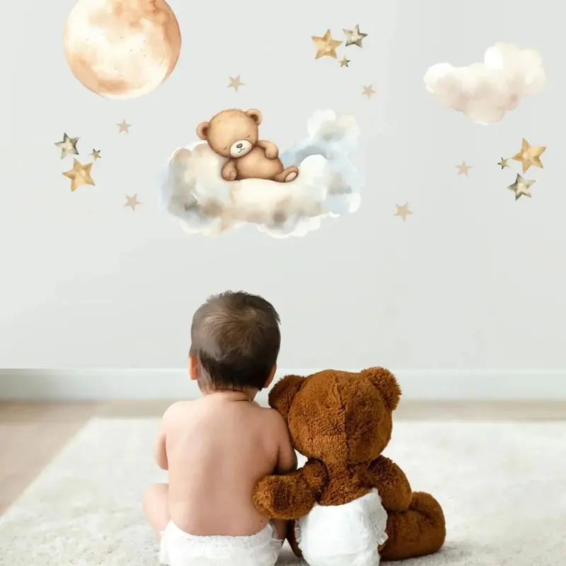 Live Vida Sleeping Bear Large Wall Art Sticker 2