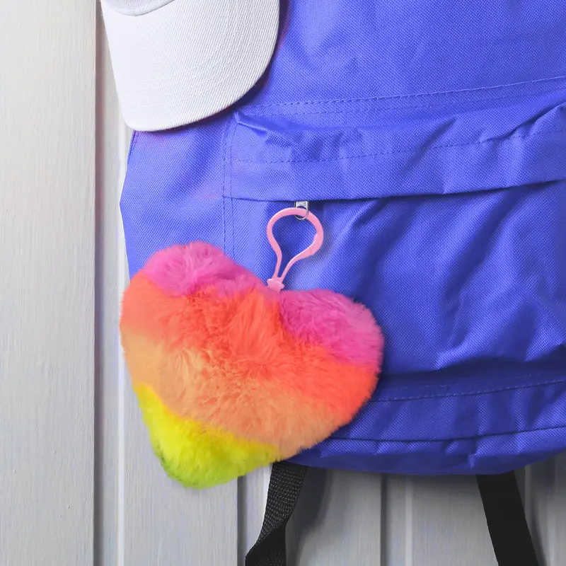 Llavero En Forma De Corazón De Peluche 1