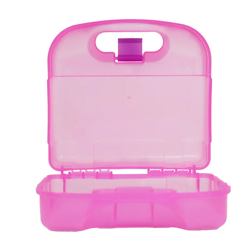 Lonchera De Plástico, Color Rosa 2