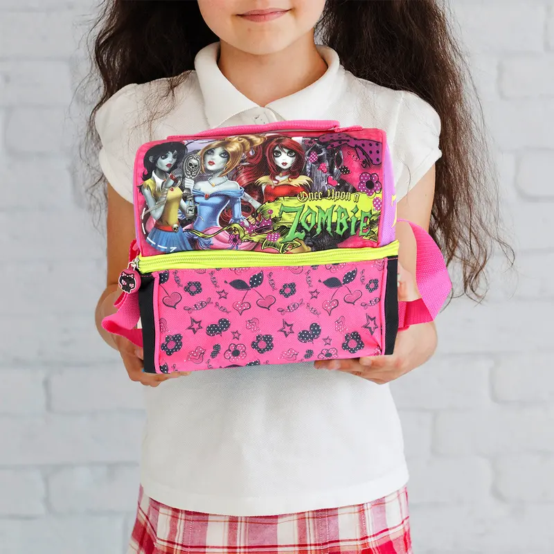 Lonchera Escolar Con Diseño De Once Upon A Zombie, 3Pzas 1