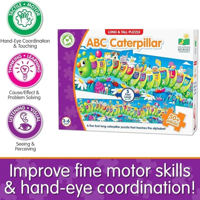 Long & Tall Puzzle Abc Caterpillar Letters 2