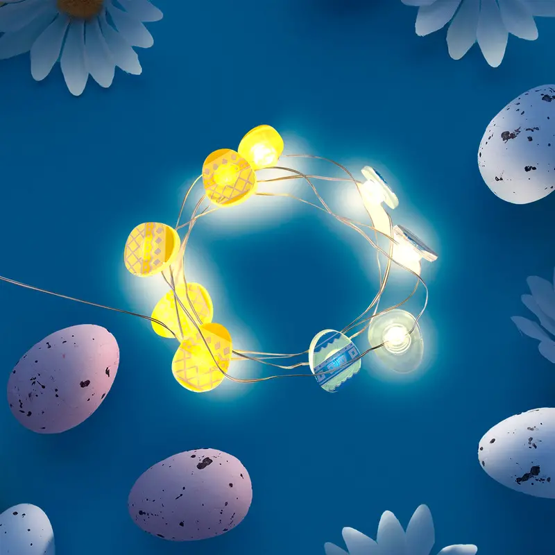 Luces De Decoración En Forma De Huevito 130Cm, Pascua 2