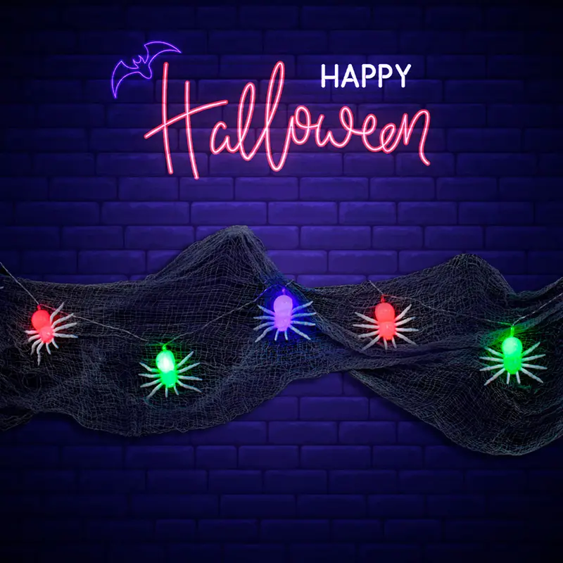 Luces Decorativas Con Diseño De Araña 1