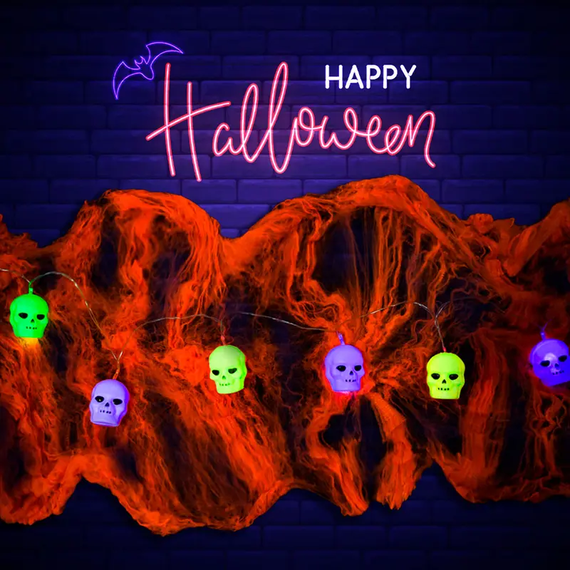 Luces Decorativas Con Diseño De Calavera 1