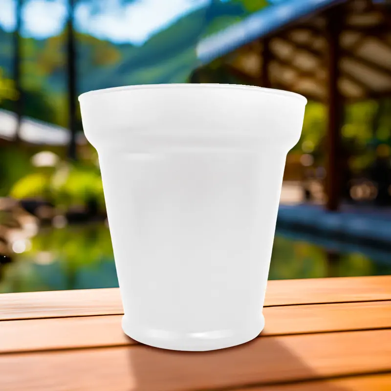Maceta De Cristal, Color Blanco 2