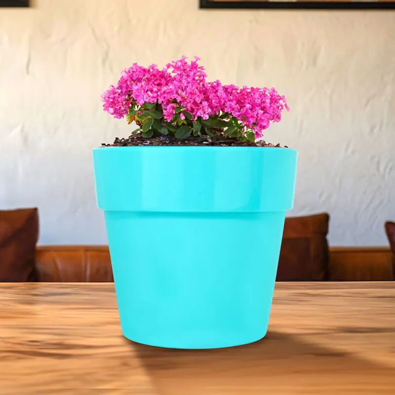 Maceta De Plástico Color Aqua 2