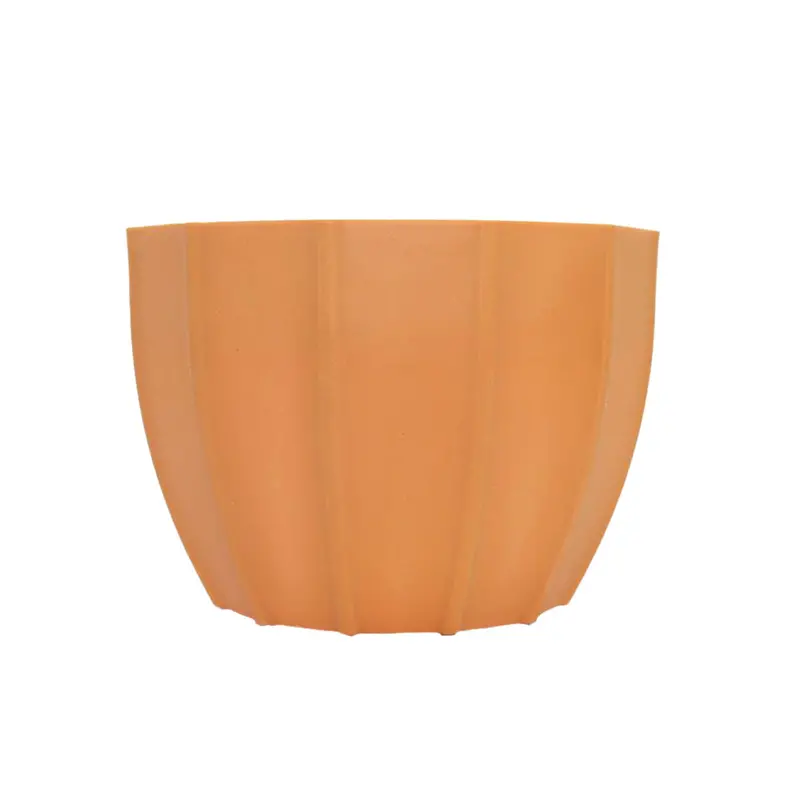 Maceta De Plástico Color Naranja, 14X10cm 2