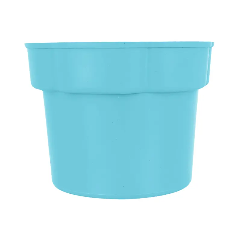 Maceta De Plástico En Forma De Flor, Color Aqua 2