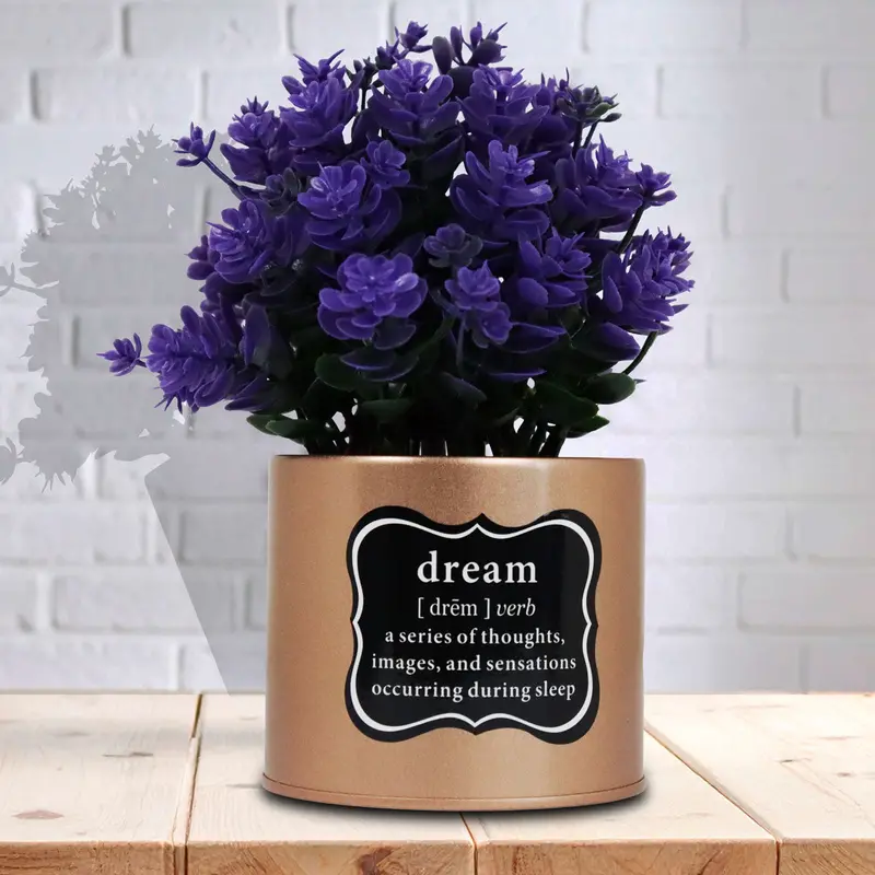 Maceta Dream Con Planta Artificial, Color Lavanda 1