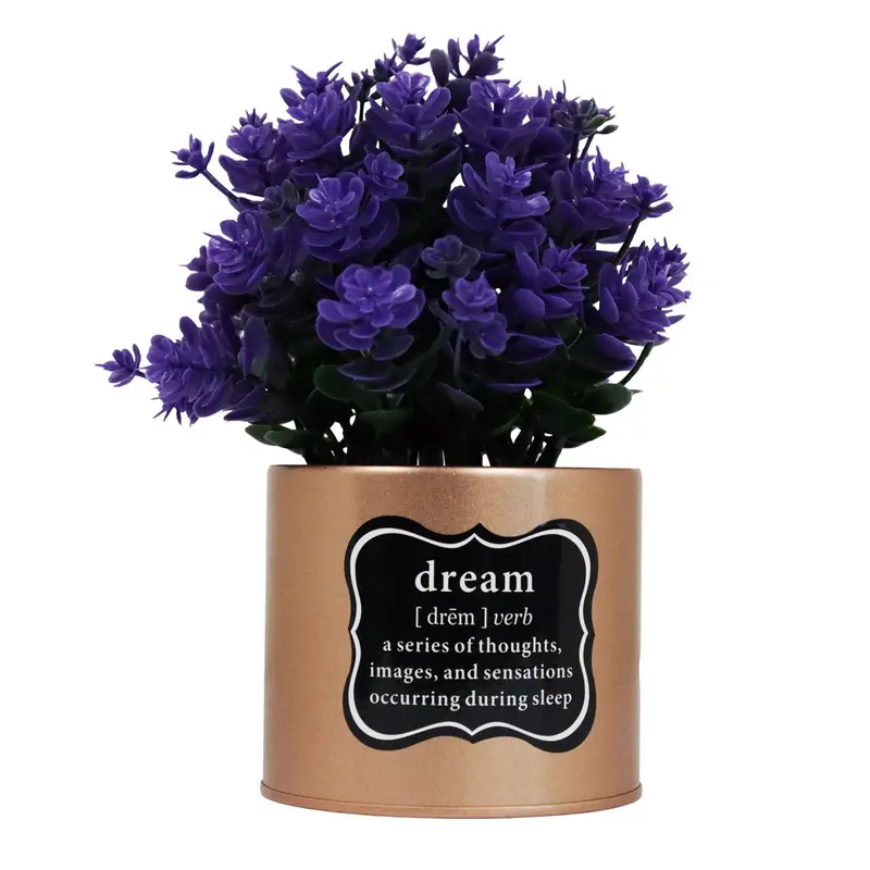 Maceta Dream Con Planta Artificial, Color Lavanda 2
